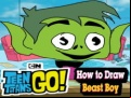 Juego How to Draw Beast Boy