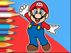 Juego Coloring Book: Mario Happy Skating