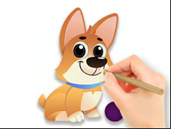 Juego Coloring Book: Dog With Toy