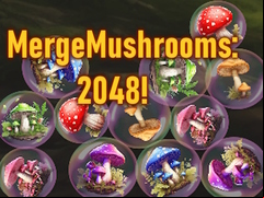 Juego MergeMushrooms: 2048!