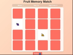Juego Fruit Memory Match