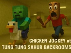 Juego Chicken Jockey at Tung Tung Sahur Backrooms
