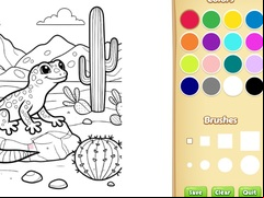 Juego Desert Animals Coloring Book for Kids